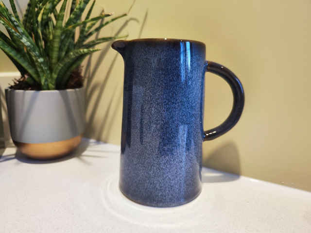 Two Tone Glazed Blue Jug