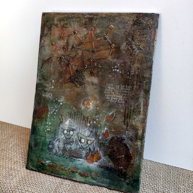 Grand cahier de style industriel