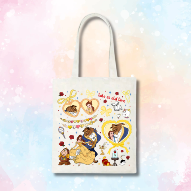 Tote bag La belle et la bête 