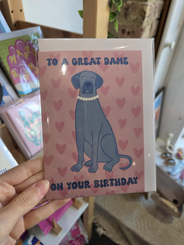 To A Great Dame Dog Birthday Greetings Card - MD-021