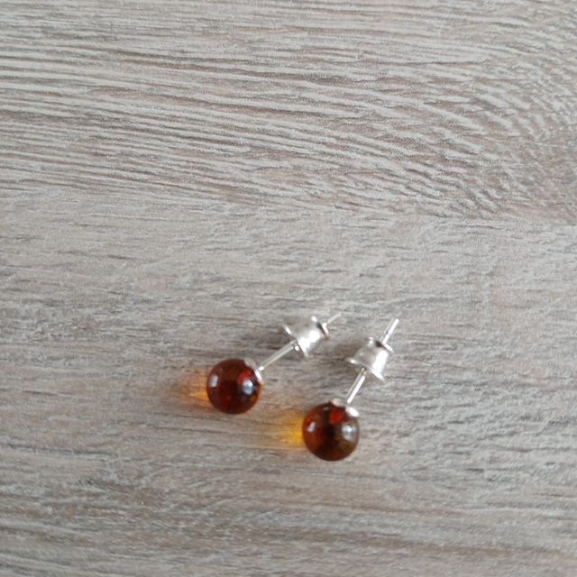 Dames oorbellen Barnsteen - 925 zilver (9.013)