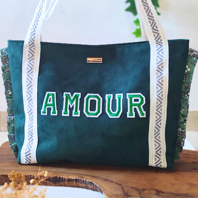 🌸Sac cabas Amour Vert🌸 