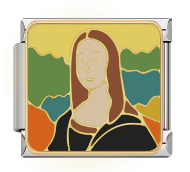 Charm Pintura mona Lisa