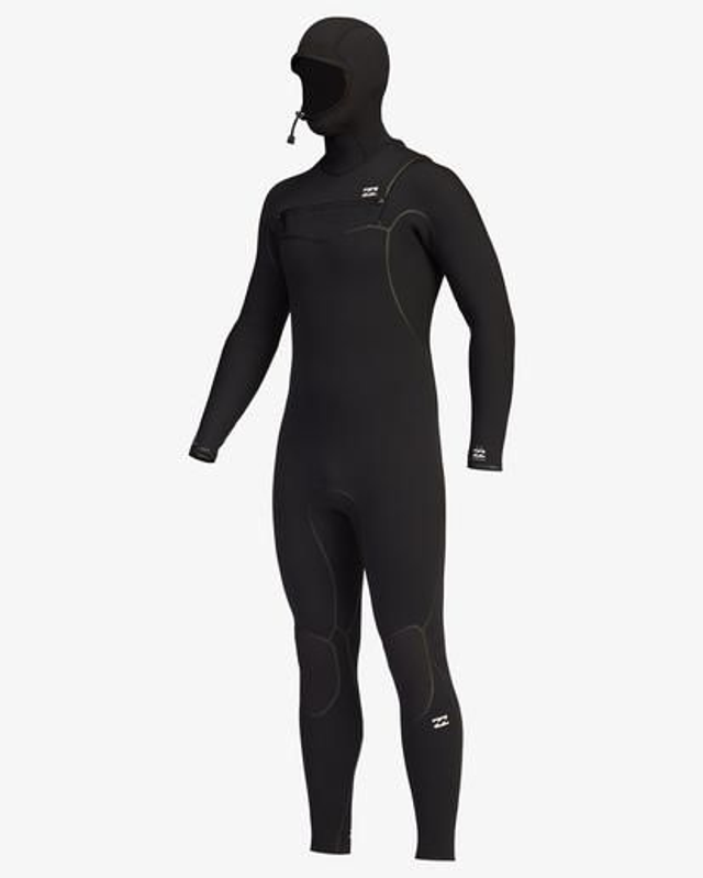 Billabong Furnace Winter Wetsuit 5/4 Hooded Chest Zip For Men