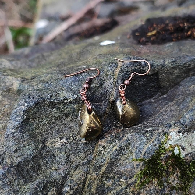 Trésor de boucles &quot;Pyrite&quot;