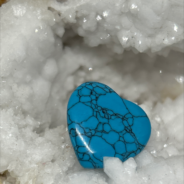 coeur en turquoise 