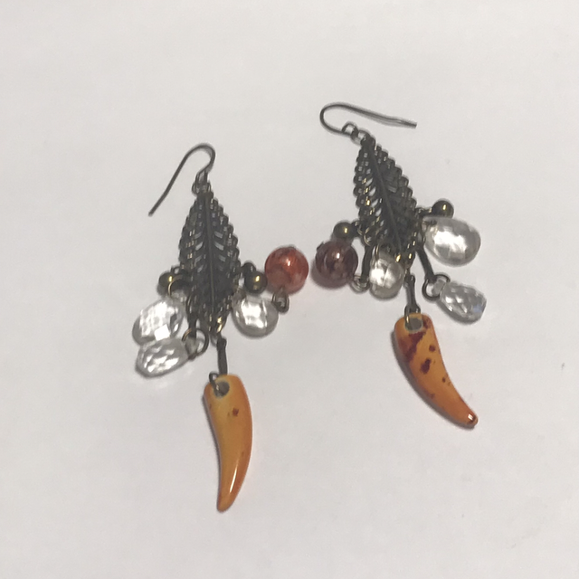 Peach Vintage Drop Earrings- PVD02