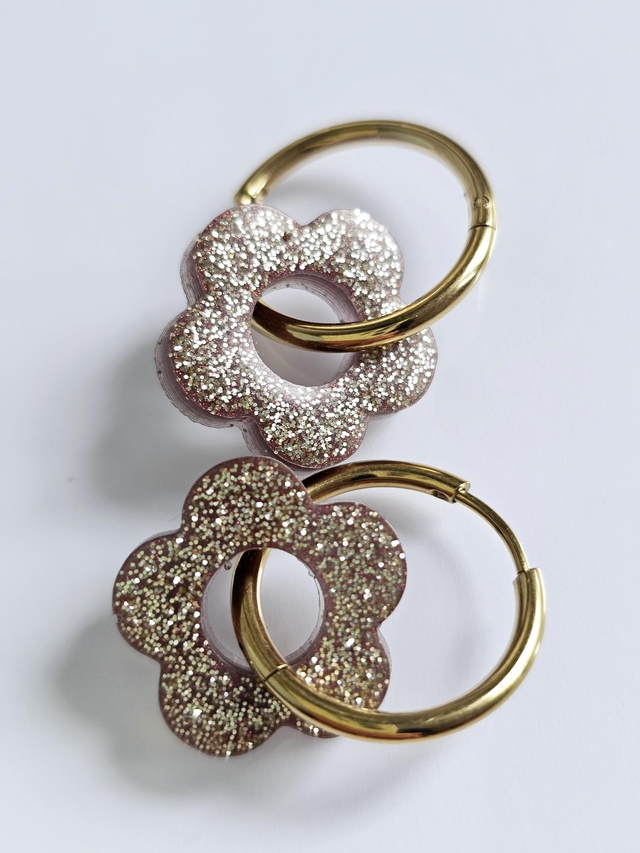 CREOLES EDEN MARRONS A PAILLETTES