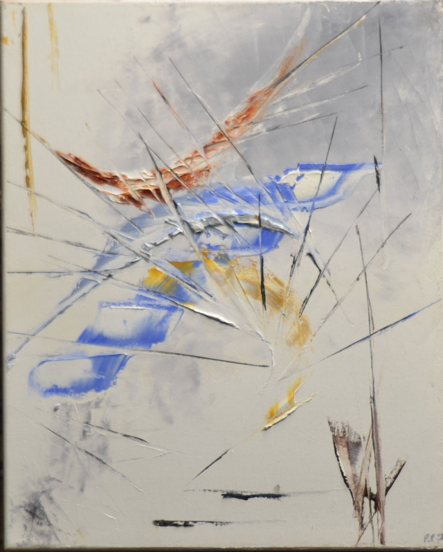 La danse des oiseaux de verres, Huile sur toile, 33 cm * 41 cm