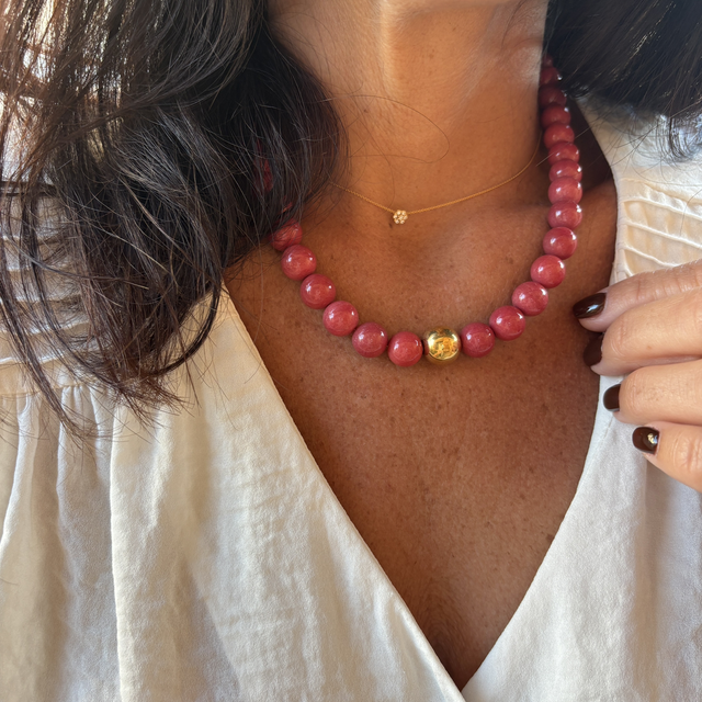 Collier Vertige Corail Profond