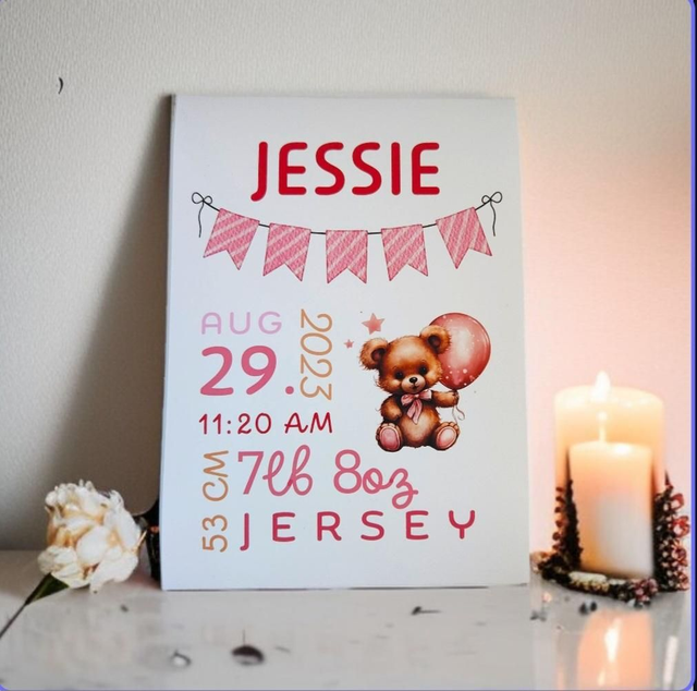 ✨ Bright Beginnings – Teddy (Pink)🧸