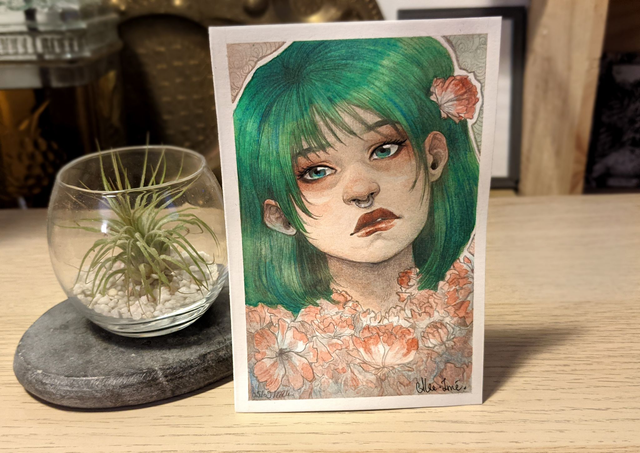 Emeraude, format A6, 15x10 cm