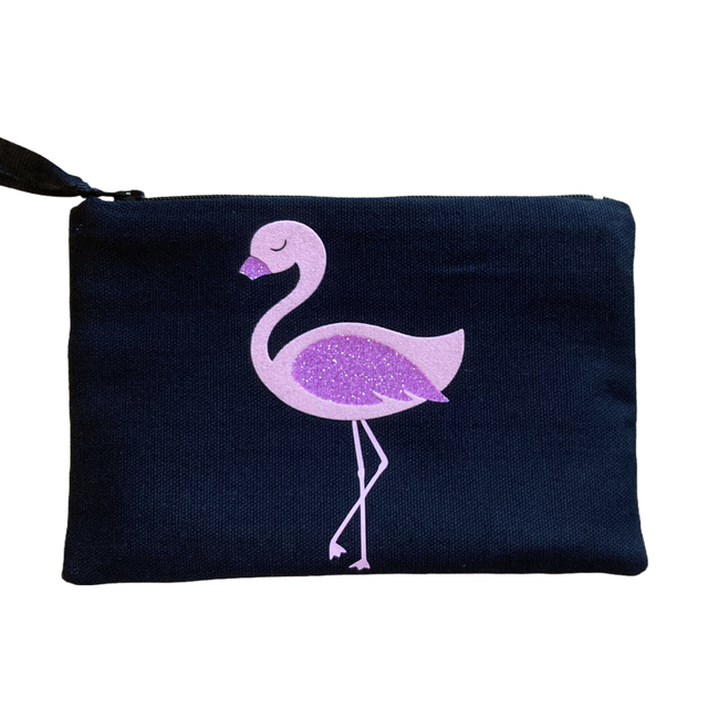 Petite Pochette Kawaii : Flamant Rose