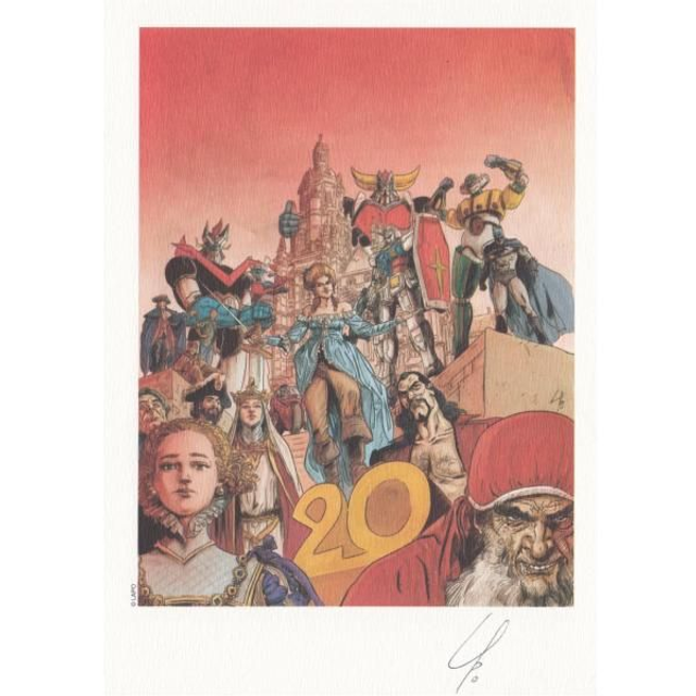 Affiche Evreux 2019 : Ex-libris Alessio Lapo A5 numéroté &amp; signé A5