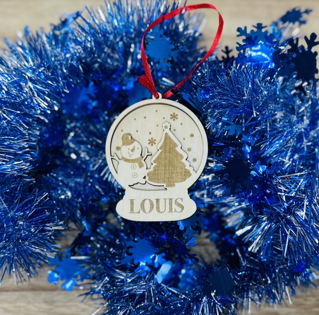 Boule de Noël en bois 🎅🏻 