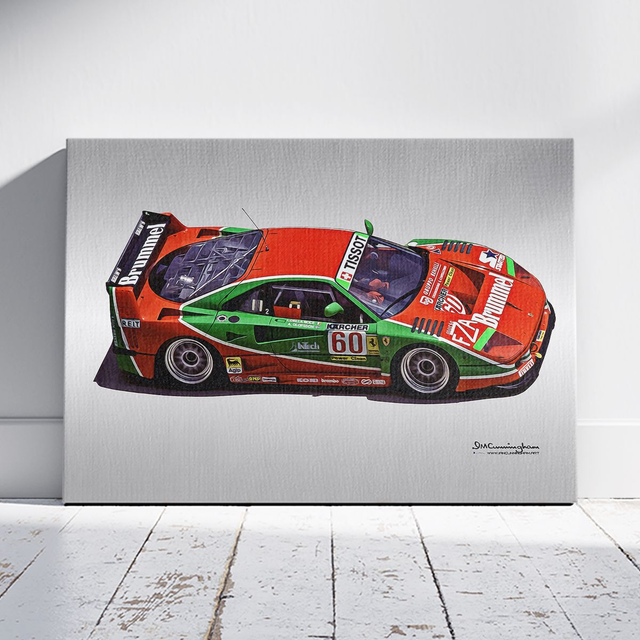 C241208 Ferrari F40 GTE LM WEC Ferrari Club Italia #60 Montlerey 1995