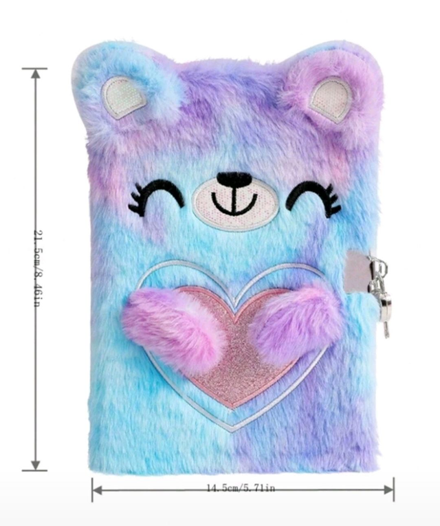 Teddy Bear kaantega jooneline vihik