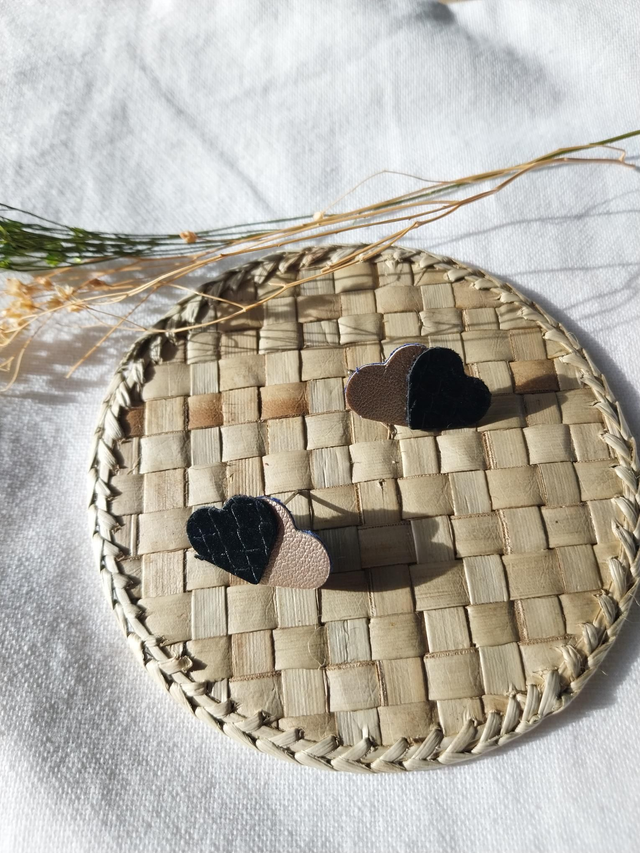 Boucles d'oreilles en matière végétale de céréales 