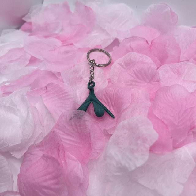 Porte clé clitoris Vert