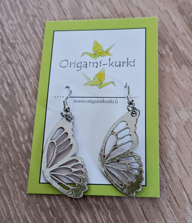 Pieni perhosensiipi, roikkuva (hopea)