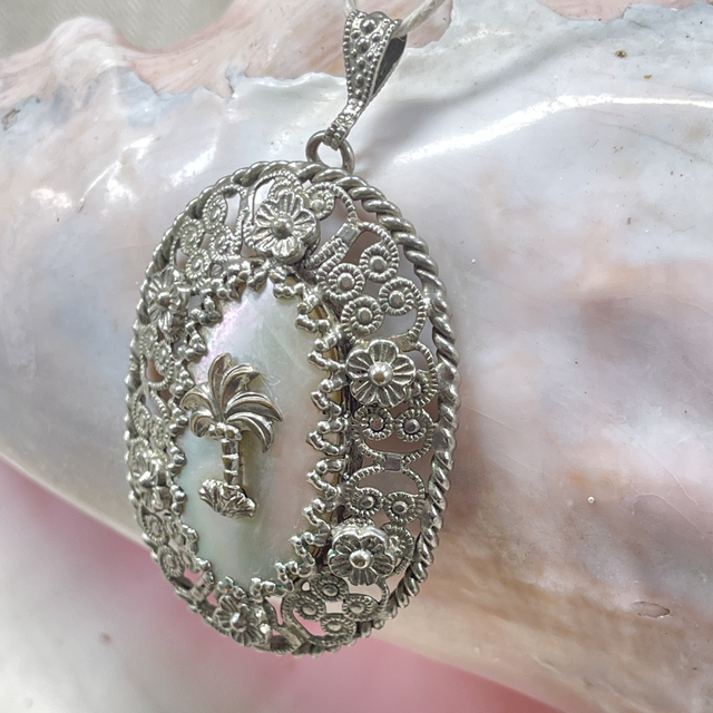 Vintage Perlmuttanhänger 