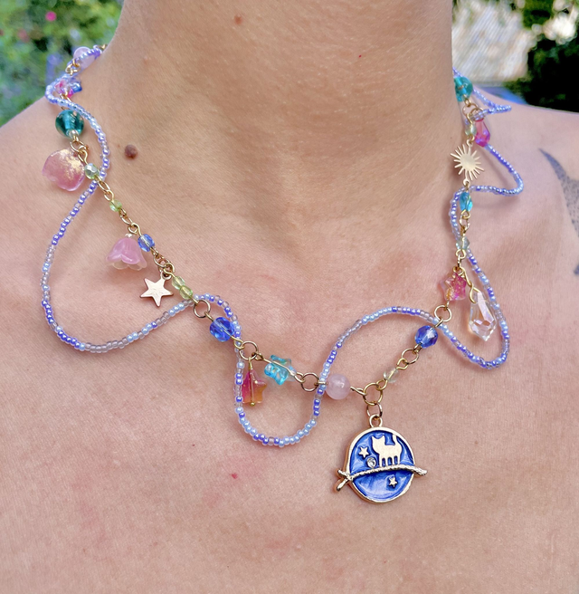 Collier " Promenade de minuit " - Collection les Perles de Jade // VENDU  