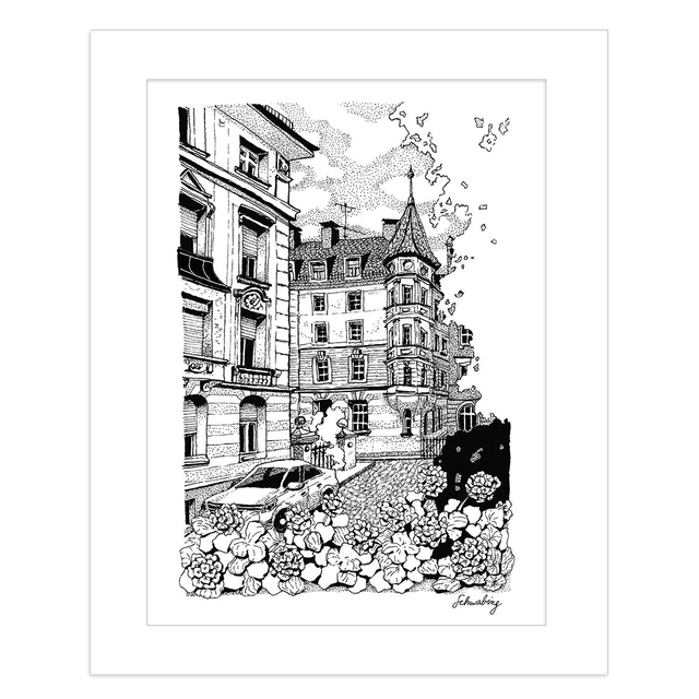 Kaiserplatz, Schwarz-Weiss