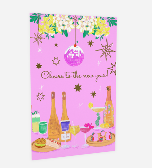 Carte de voeux: Cheer to the new year