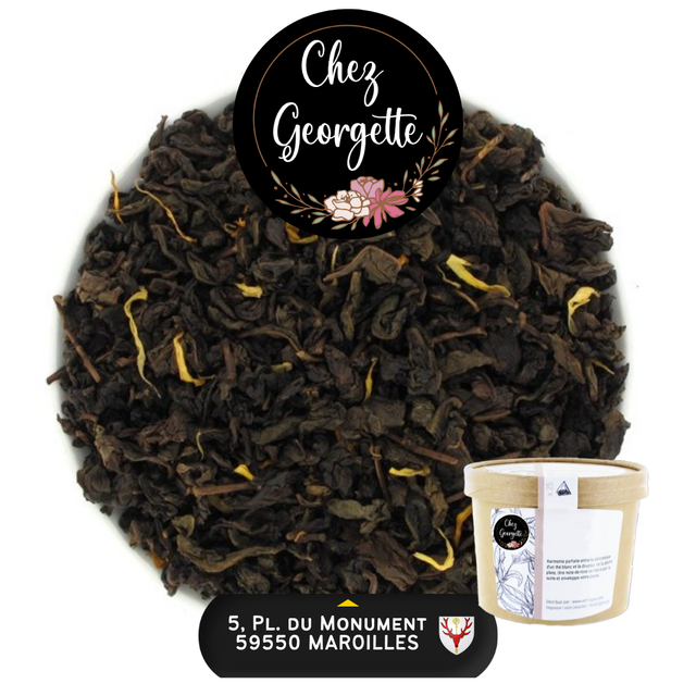 PÊCHE ET ABRICOT SUR OOLONG - Pot de 25 infusettes