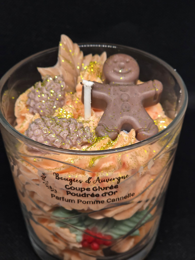 Coupe Givrée Poudrée d'Or parfum Pomme Cannelle