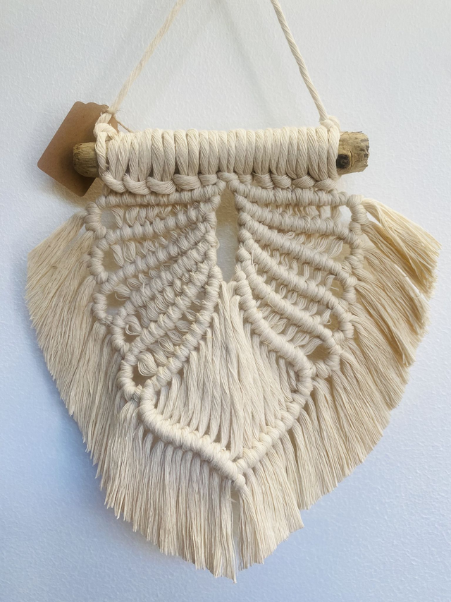 Fanion coquillage macramé