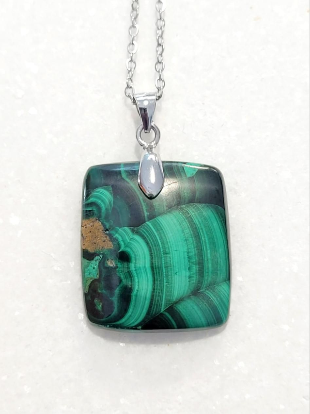Pendentif Malachite 