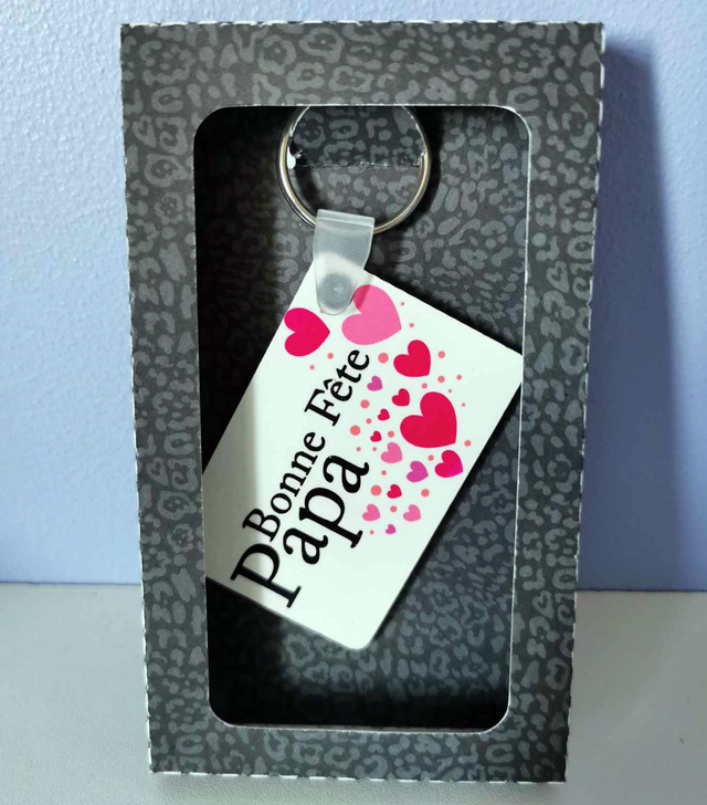 Porte-clé &quot;Bonne fête papa&quot;
