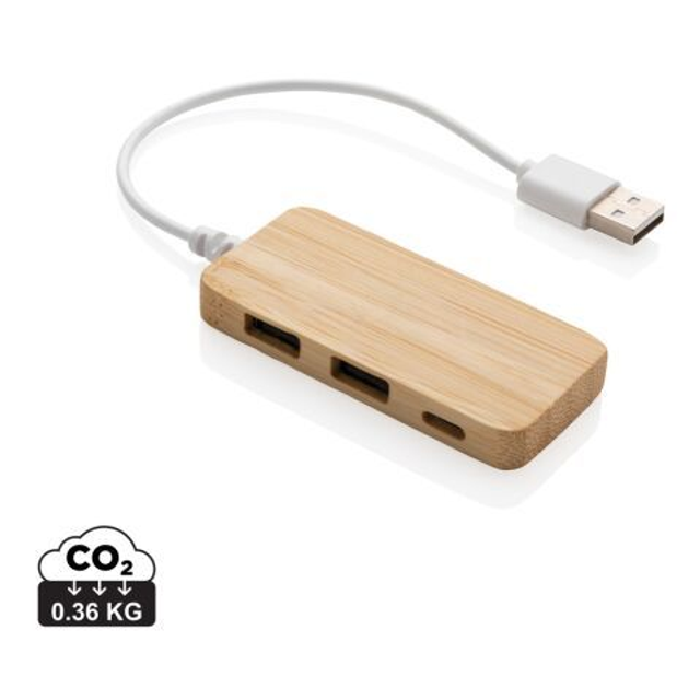 Bamboo hub with Type-C
