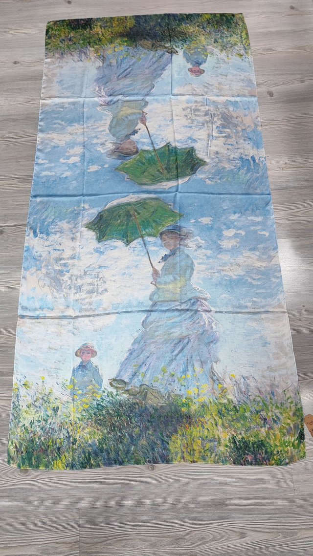 Stola La passeggiata di Claude Monet in seta