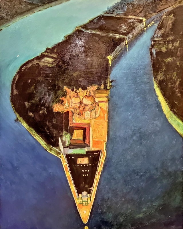 Volo sopra punta dela dogana Venezia - Notte 