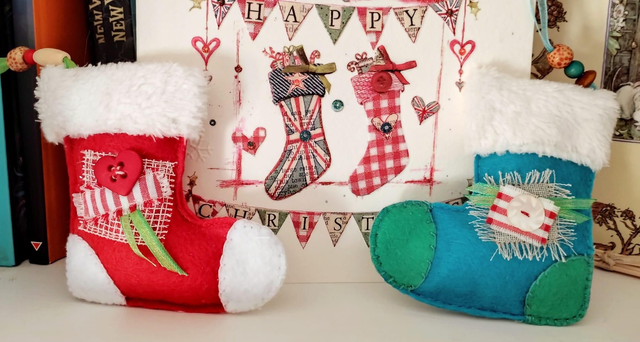 Décoration de Noël Feutrine - Chaussette