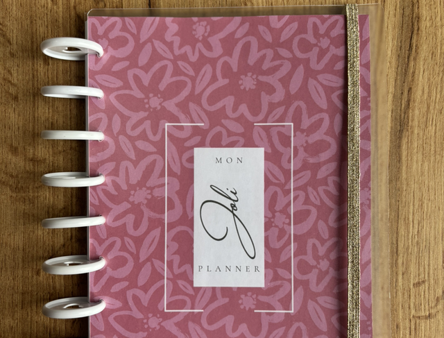 Planner souple rose 