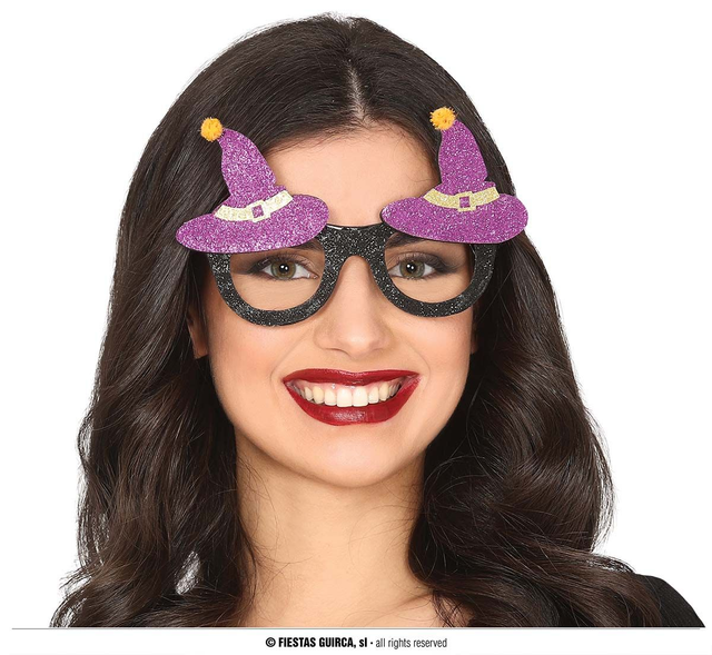 OCCHIALI CAPPELLI STREGA HALLOWEN 