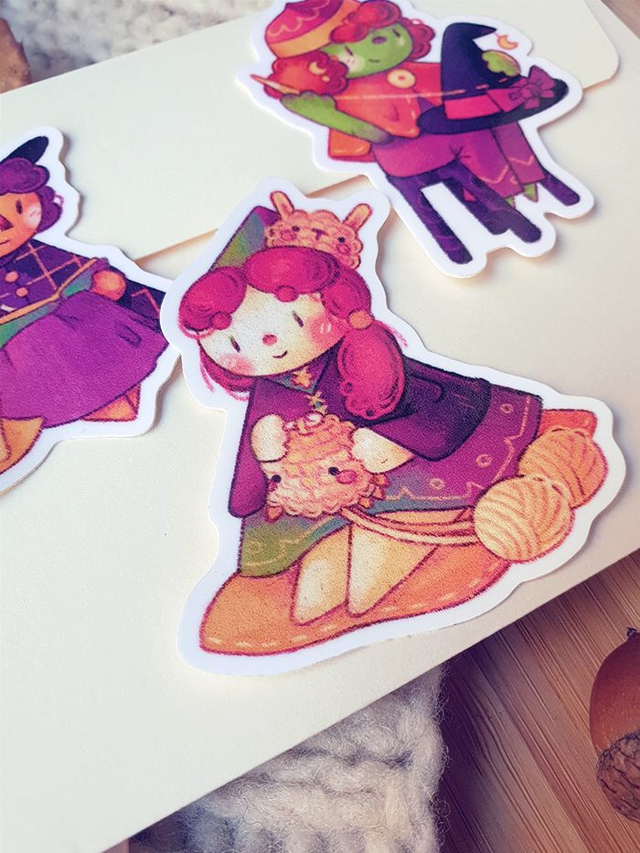 Sticker «Coline et le papillon lune »