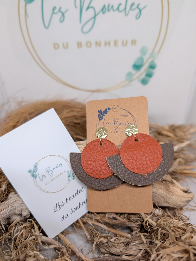 Boucles d'oreilles Dona Terra Cotta marron do053