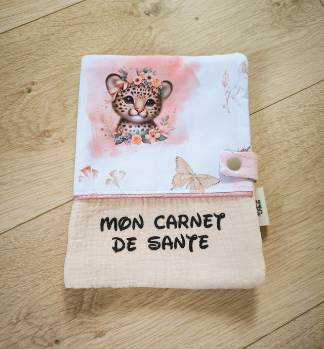 Protège carnet de santé léopard 🐆