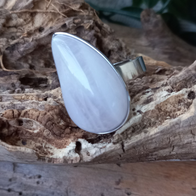 Bague en Quartz rose