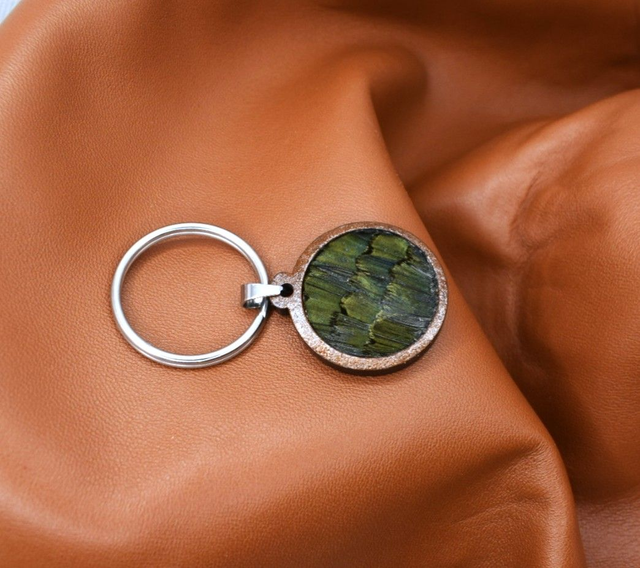 Porte-clé faisan doré