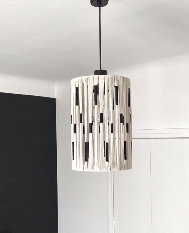 Suspension, lustre macramé 