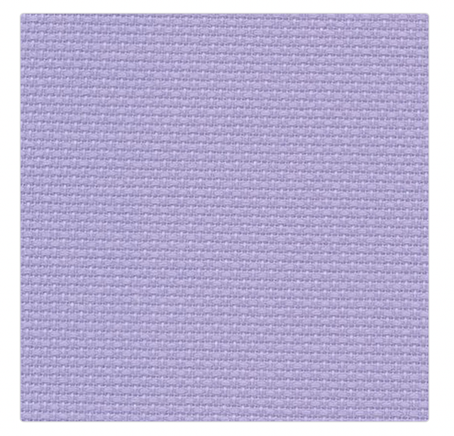 Zweigart 14ct Aida lilac (sold pre cut individual sizes)