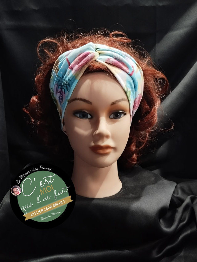 Bandeau Cheveux Croisé Modèle ice cream