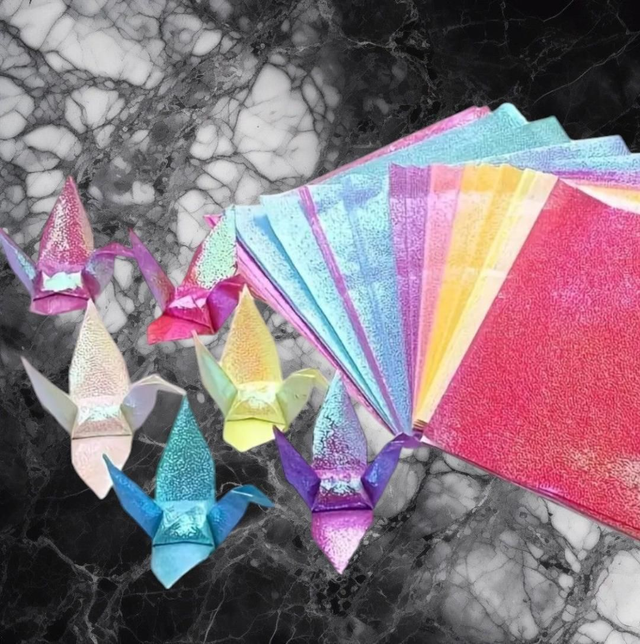 Glitzer Origami Papier