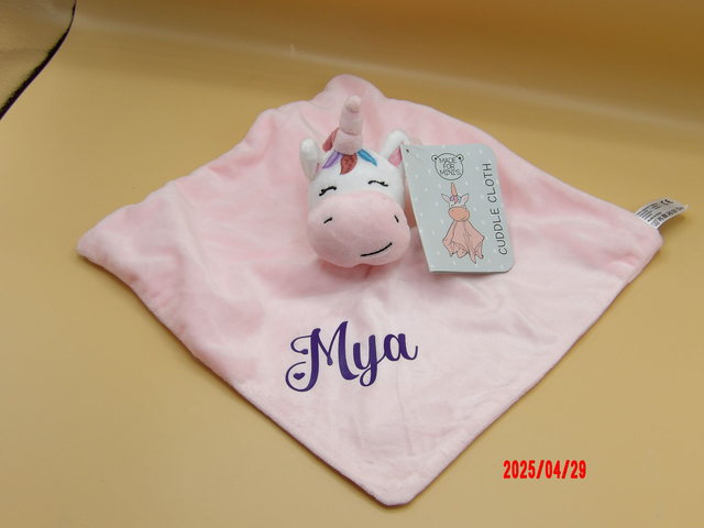 Doudou licorne 'prénom'