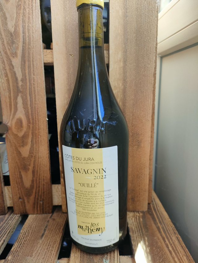 Savagnin Ouillé Les Matheny 2022 - Blanc Sec Tranquille - Vignerons Les Matheny (Emeric Foleat)